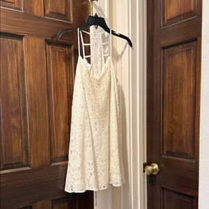 Elegant White Lace Dress